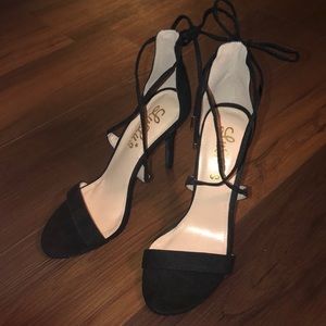 LuLu’s Suede Lace-up Heels